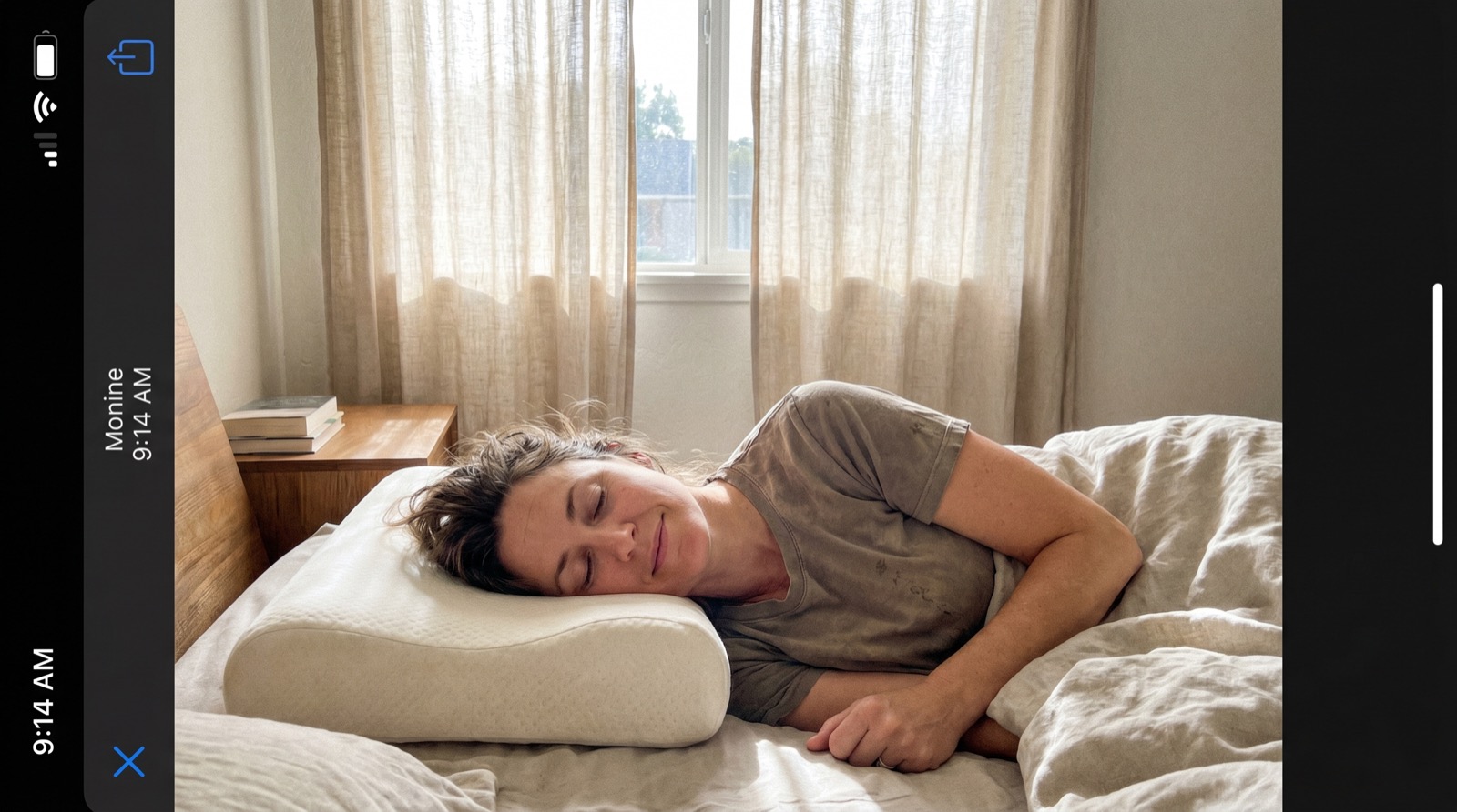 Woman sleeping peacefully